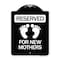 Signmission Blue Reserved Parking for New Mothers Heavy-Gauge Aluminum Sign, 24" x 18", BW-1824-24297 A-DES-BW-1824-24297 - alternate 1